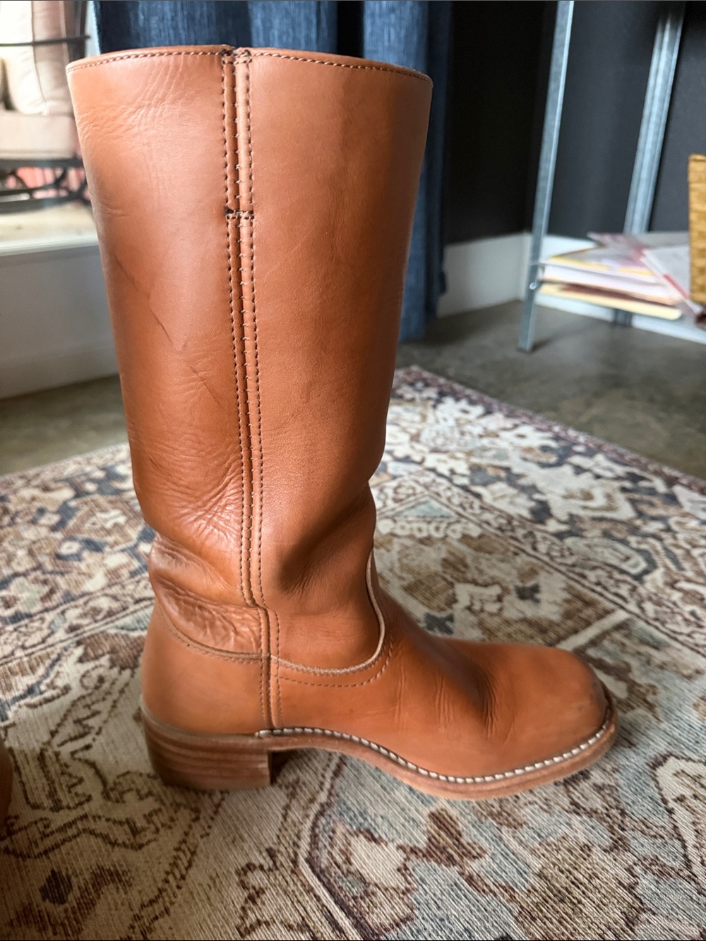 Frye Campus 14 L Saddle Leather Boots - Picture 3 of 11